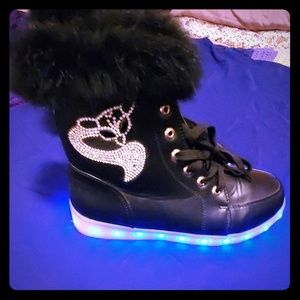 LED High top boots